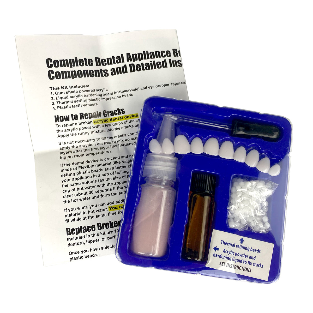 Instant Smile Multi Purpose Denture Repair Kit
