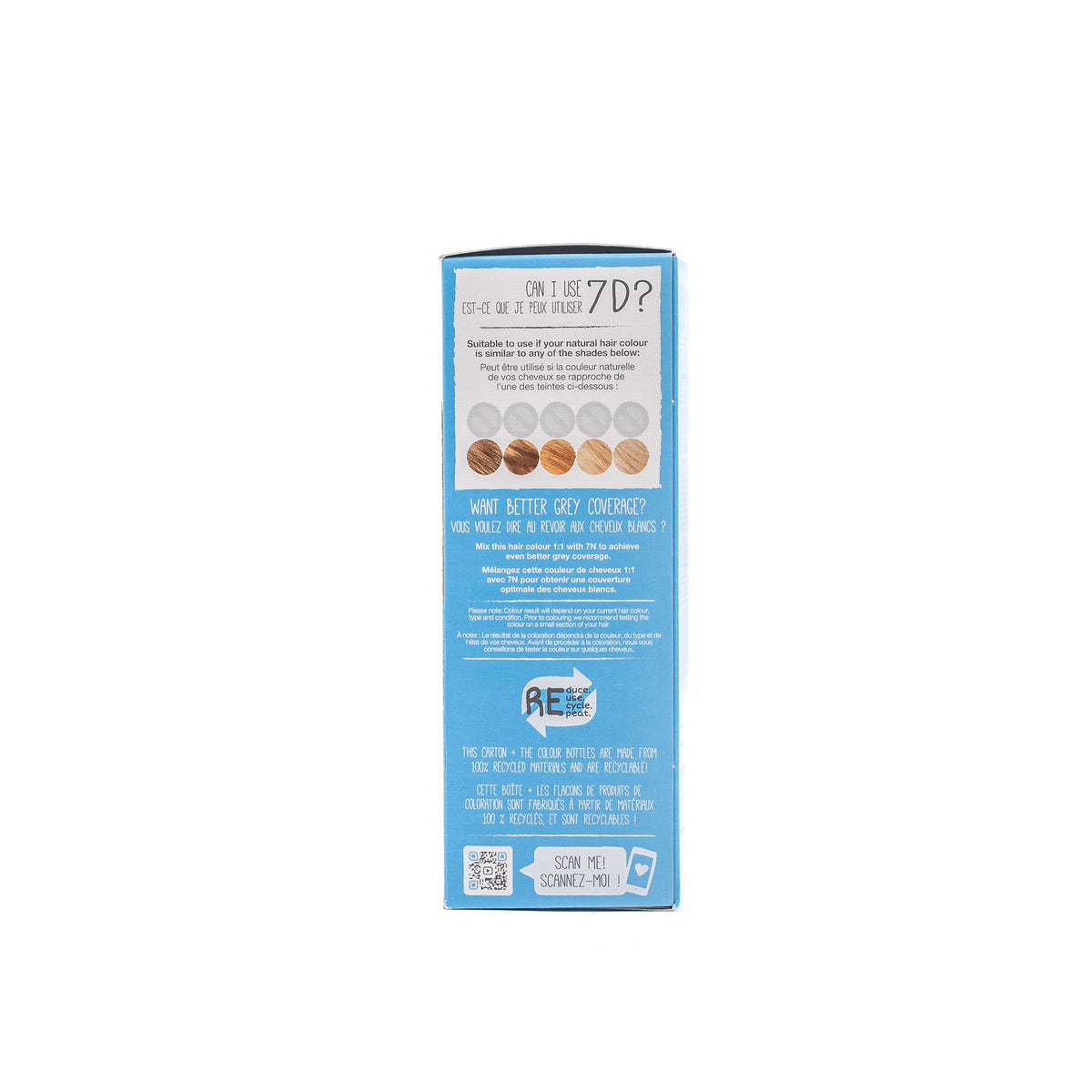 Tints of Nature Permanent Hair Colour - 7D Medium Golden Blonde