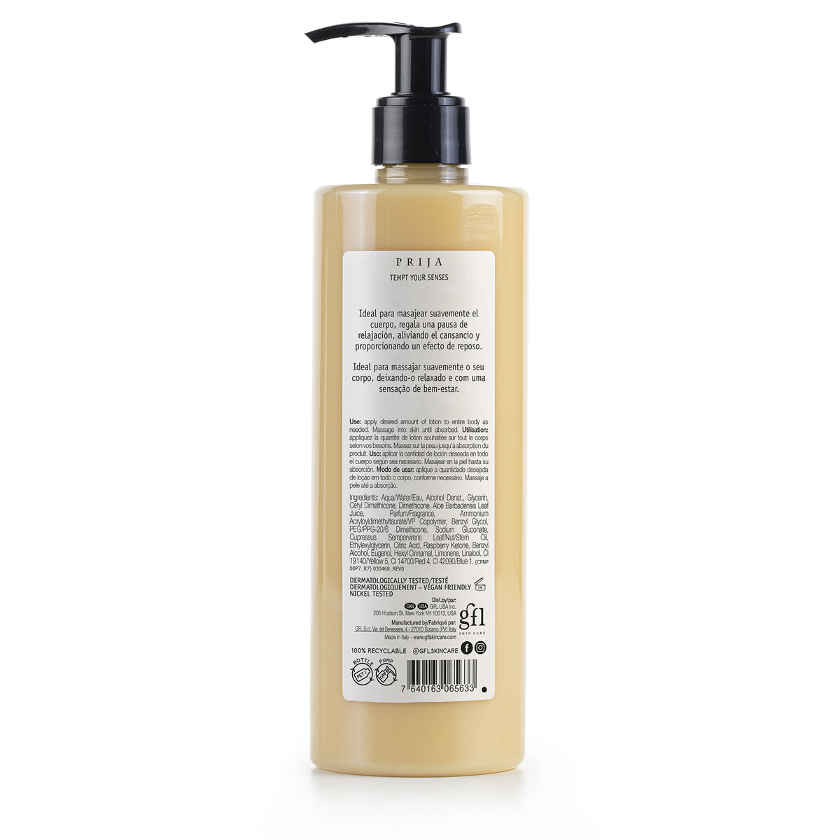 Prija Relaxing Massage Lotion with Aloe Vera 380ml