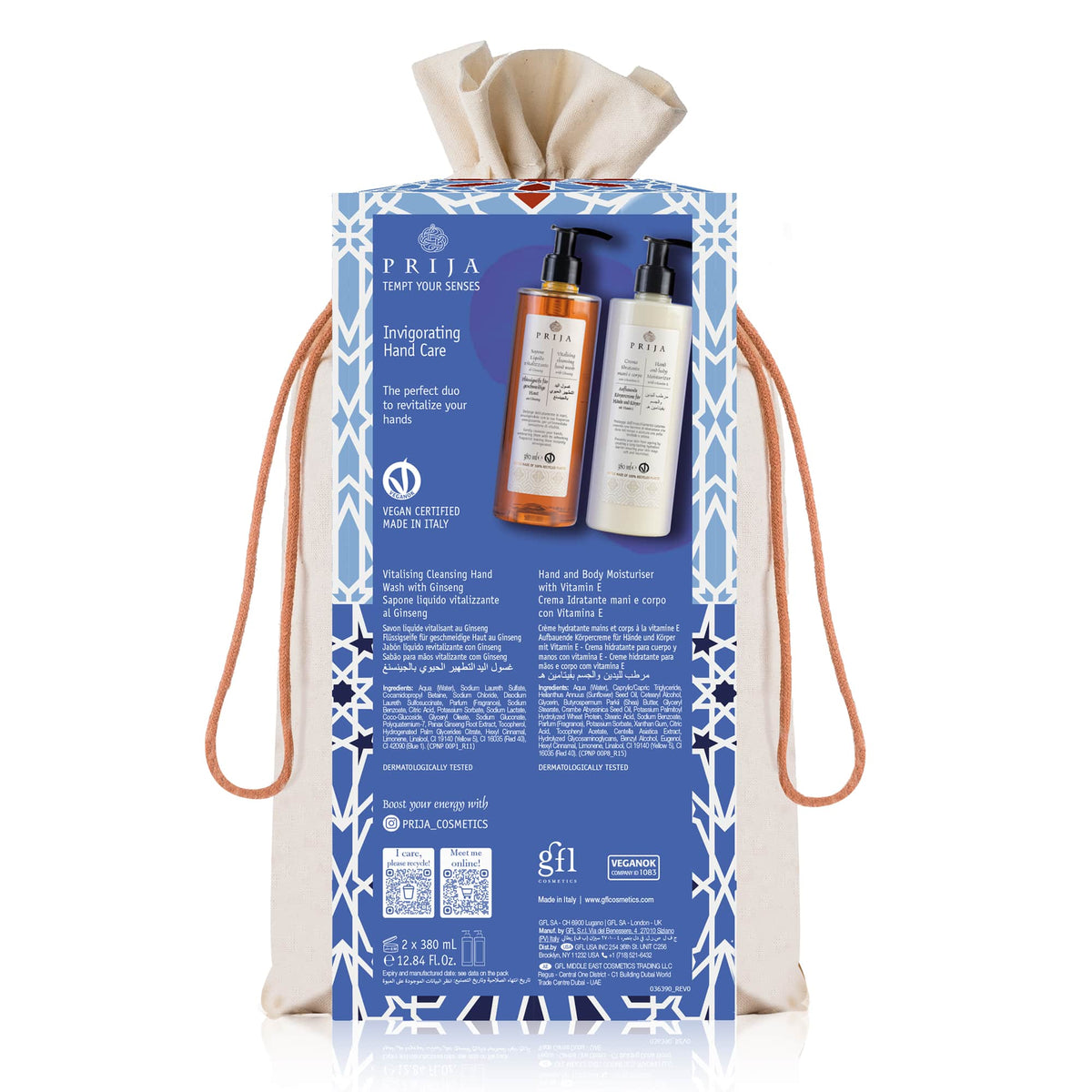 Prija Everyday Hand and Body Treatment Gift Set 2 x 380ml