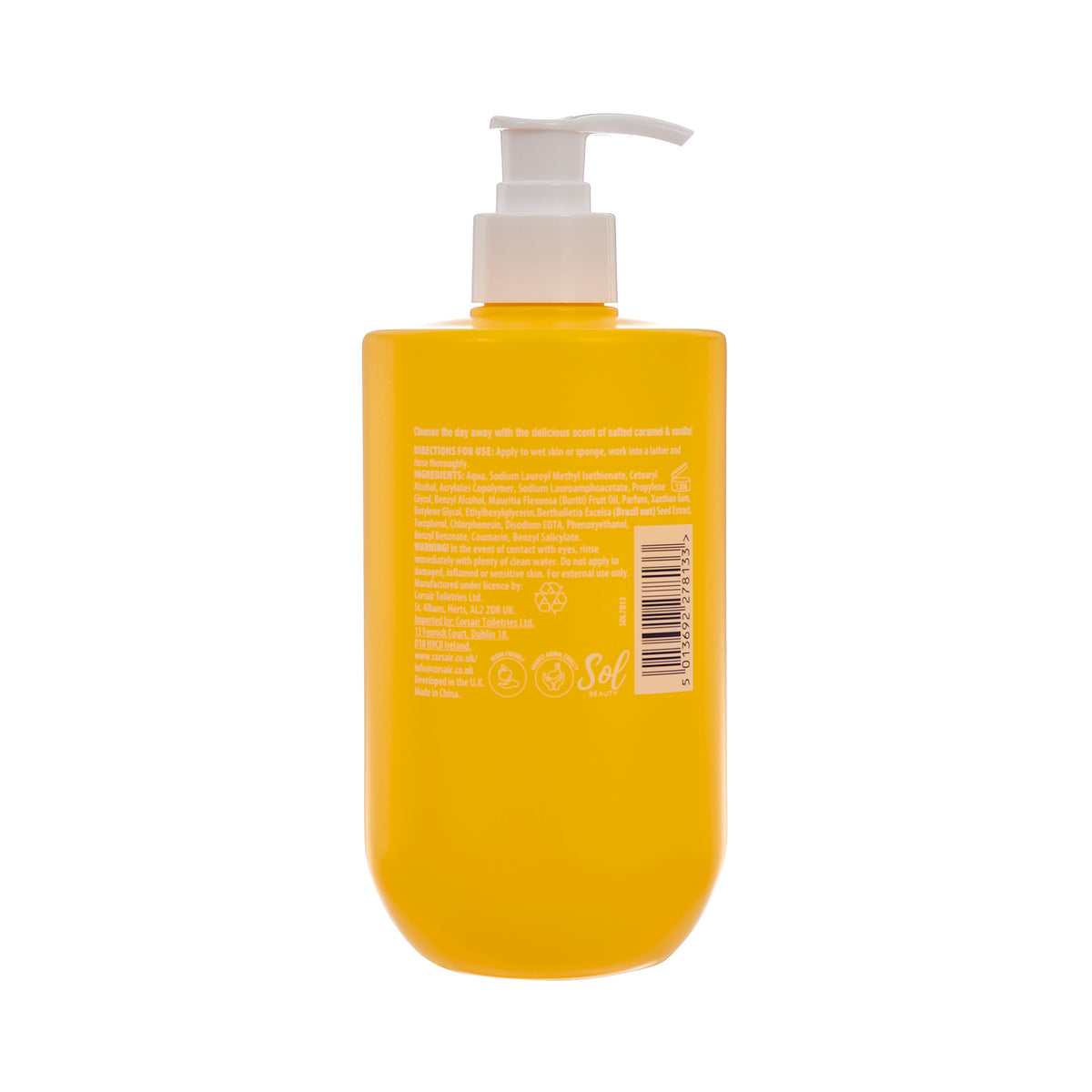 Sol Beauty Shower Cream Salted Caramel Vanilla Scent 500ml