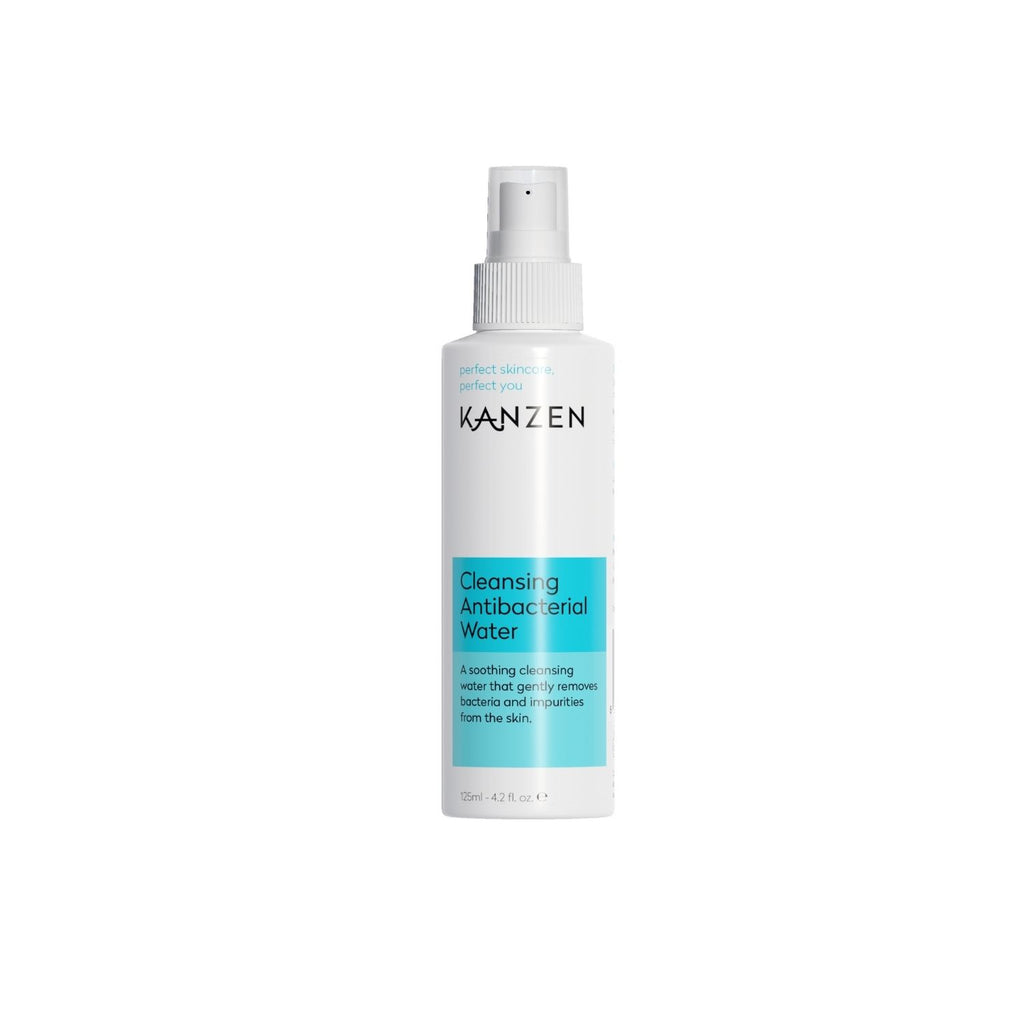 Close up of antibacterial water for acne prone skin.