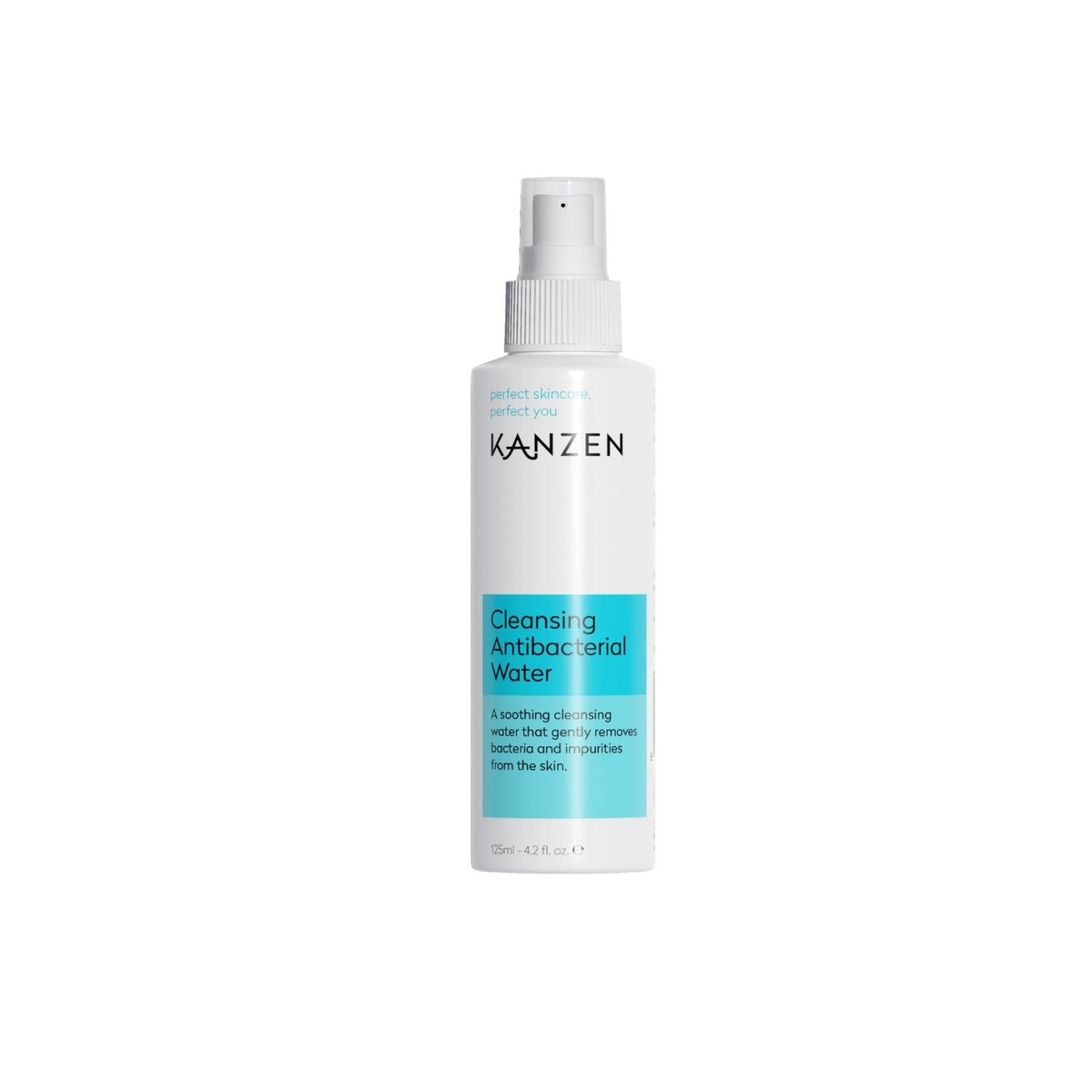 Close up of antibacterial water for acne prone skin.