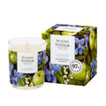 Linen scent candle and box.