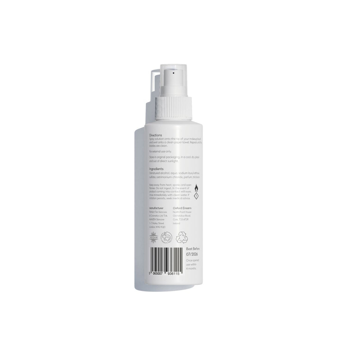 Kanzen Skincare Makeup Brush Cleaner 100ml
