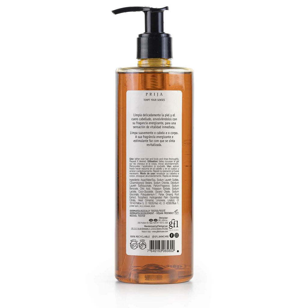 Prija Vitalising Shower Gel and Shampoo 380 ml