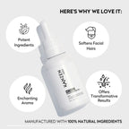 Infographic for why we love the Kanzen beard oil.
