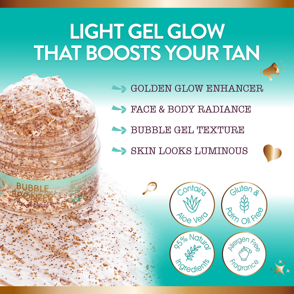 Face and Body Bubble Self Bronzer Gel Fake Tan Gel 100ml