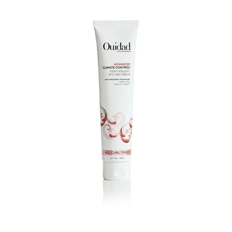Ouidad styling cream tube on a white background