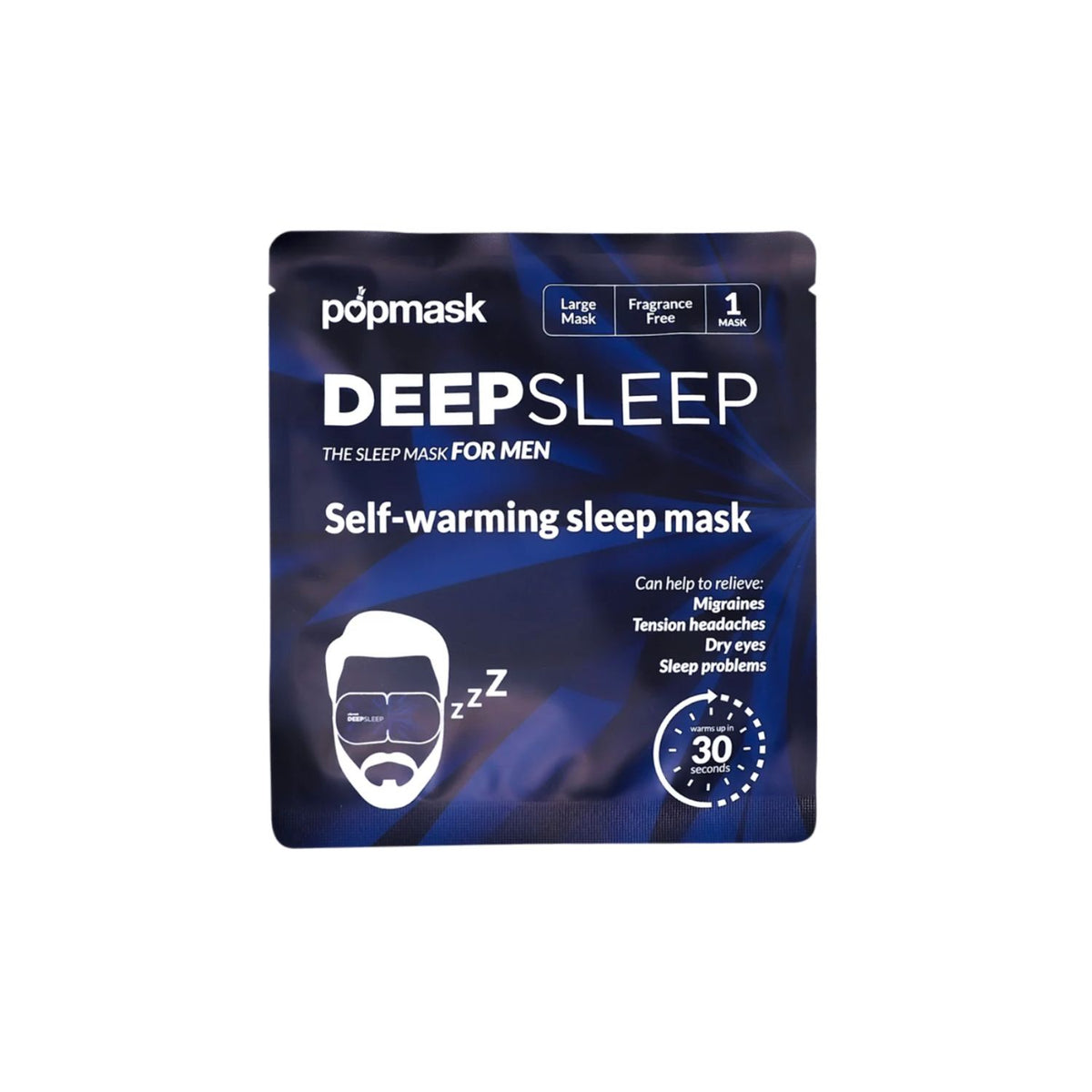 Popmask Deep Sleep 5 Self-Heating Eye Masks for Men