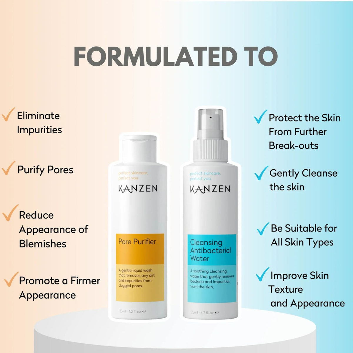 Kanzen Skincare Derma Acne Duo - Cleansing Water & Pore Purifier