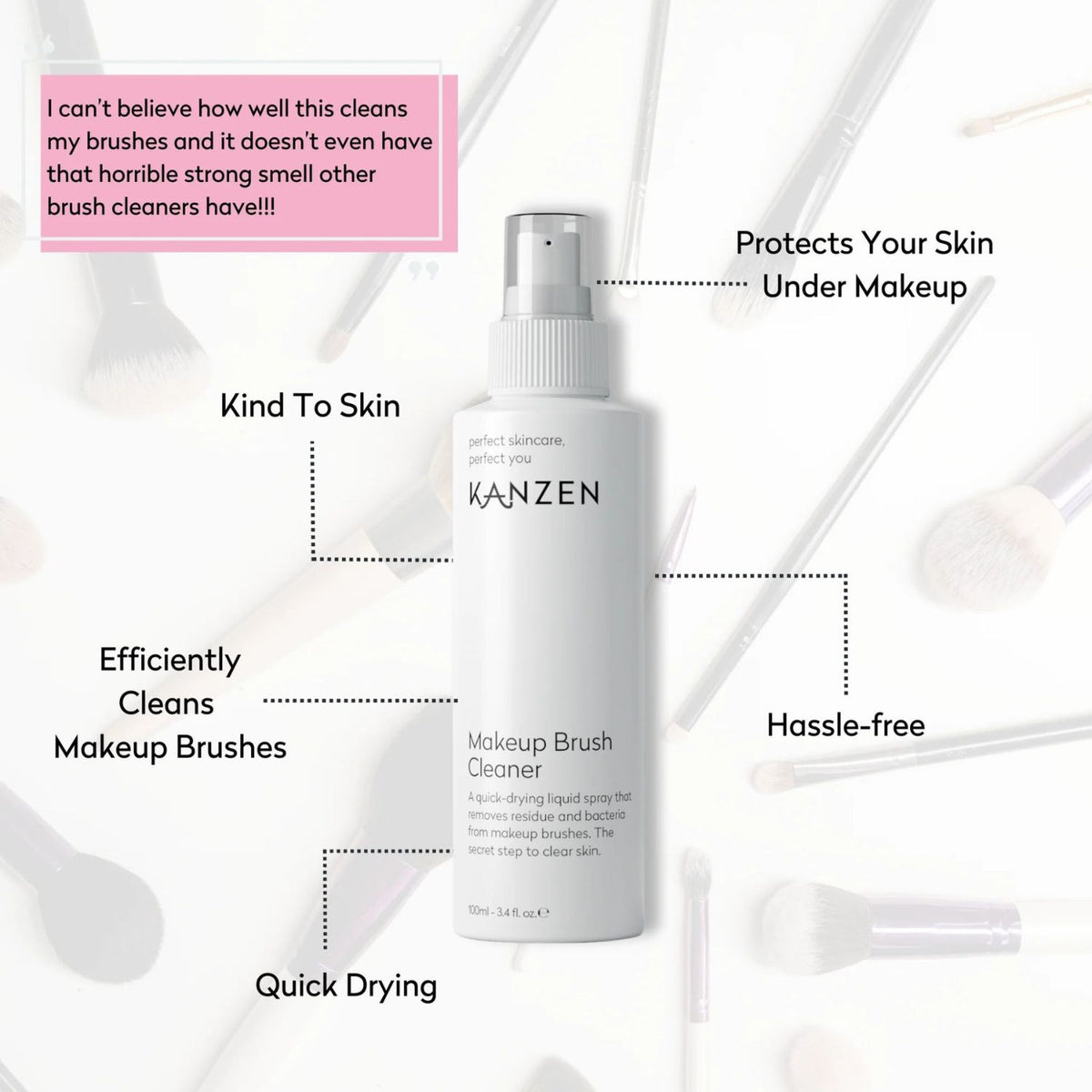 Post with review for brush cleanser.