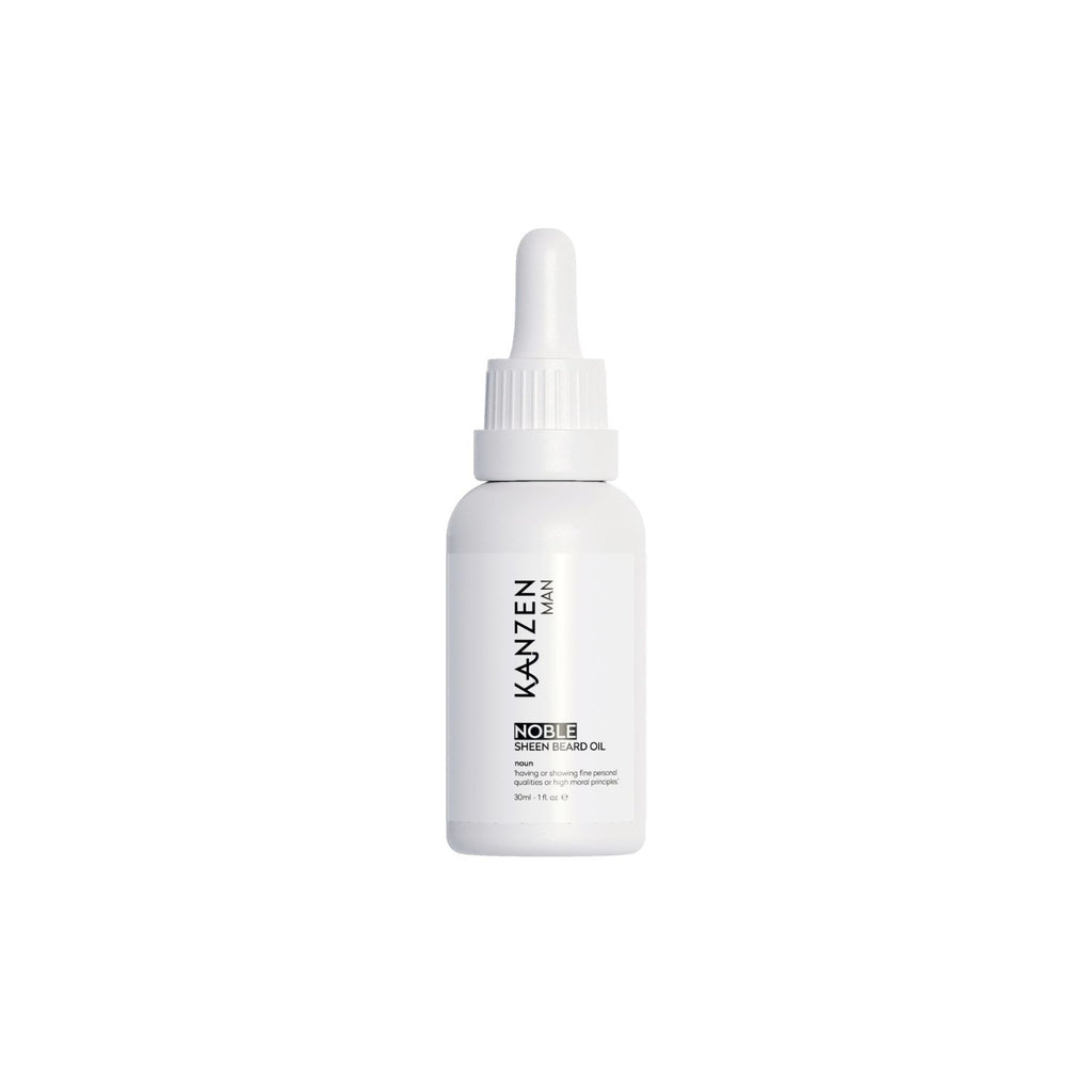 Small bottle of Kanzen beard oil for enhancing manageability.