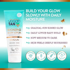 Gradual Bronzing Body Self Tanning Lotion Medium to Dark 200ml