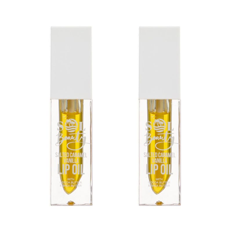Sol Beauty Salted Caramel Vanilla Lip Oil 3g