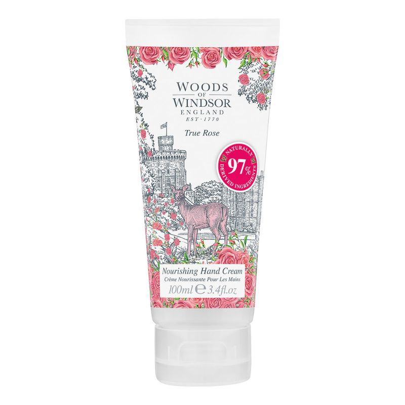 Small tube of rose hand cream.