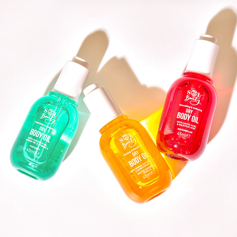 Sol Beauty Dry Body Oil Caramel Vanilla Scent 45ml