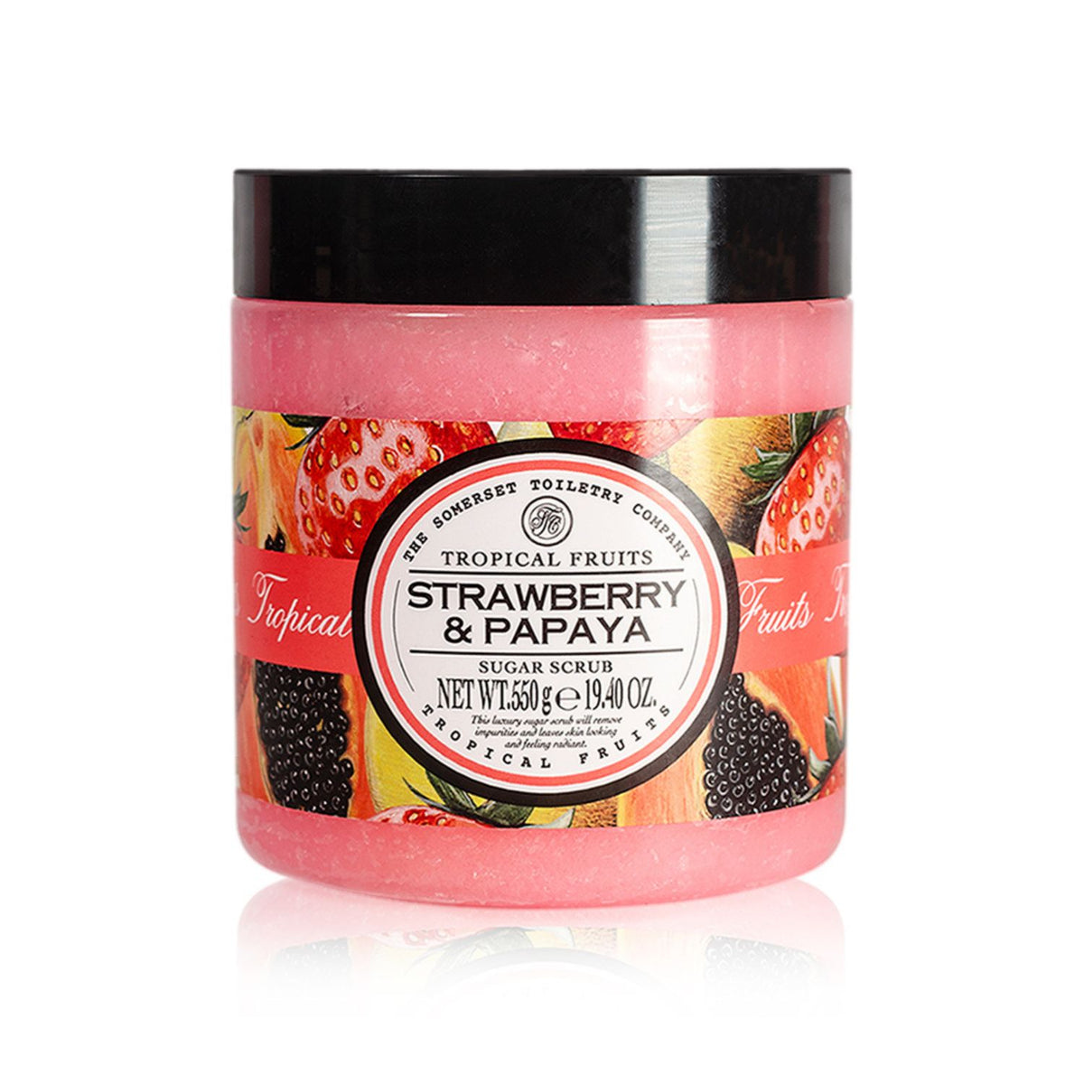 Tropical Fruits Strawberry & Papaya Sugar Scrub 550g