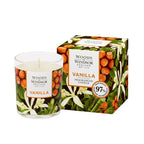 Vanilla candle with box.
