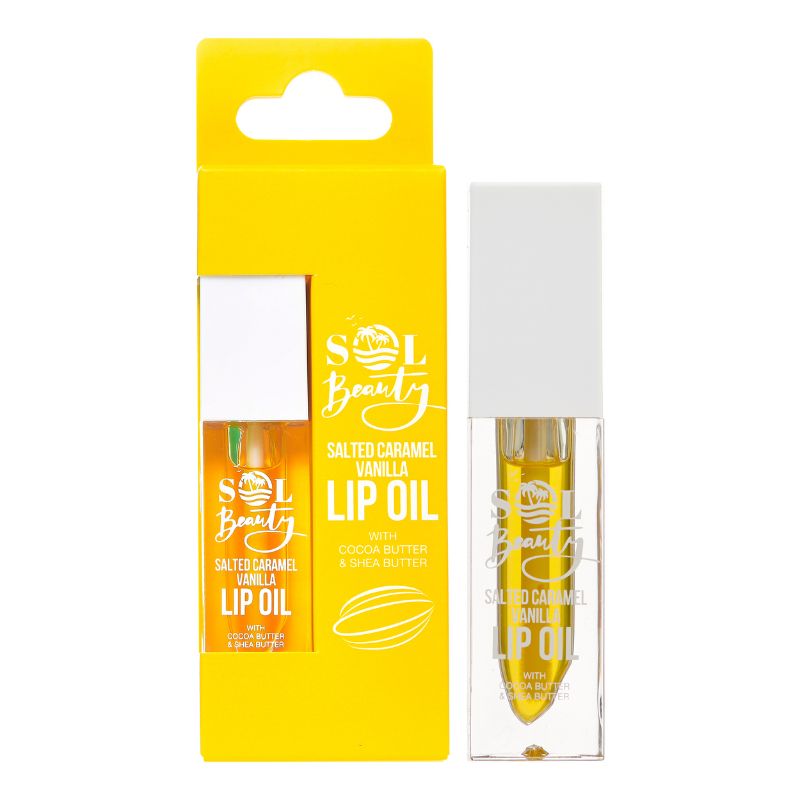 Sol Beauty Salted Caramel Vanilla Lip Oil 3g