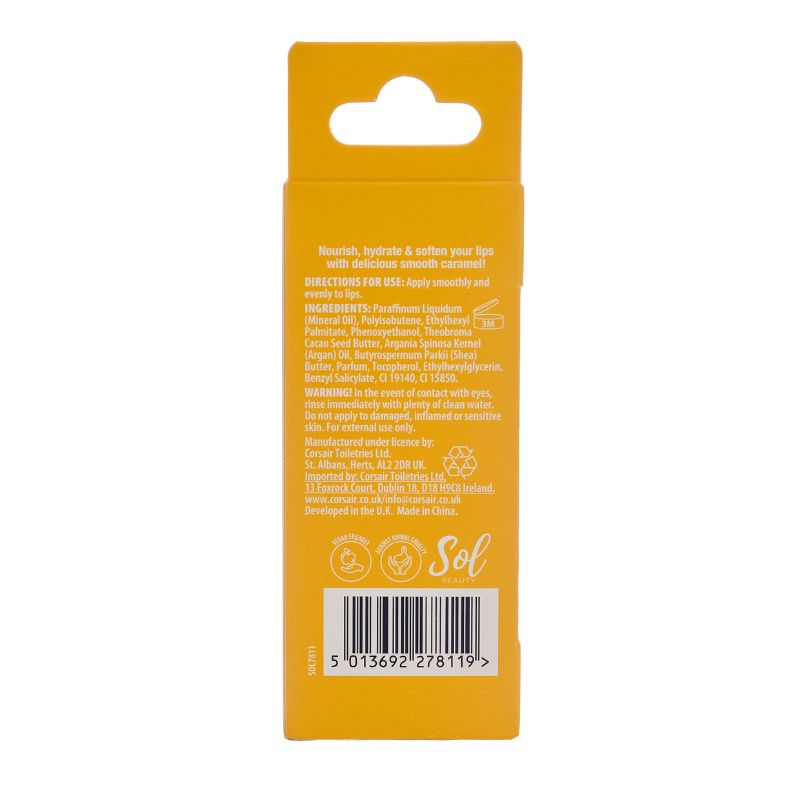 Sol Beauty Salted Caramel Vanilla Lip Oil 3g