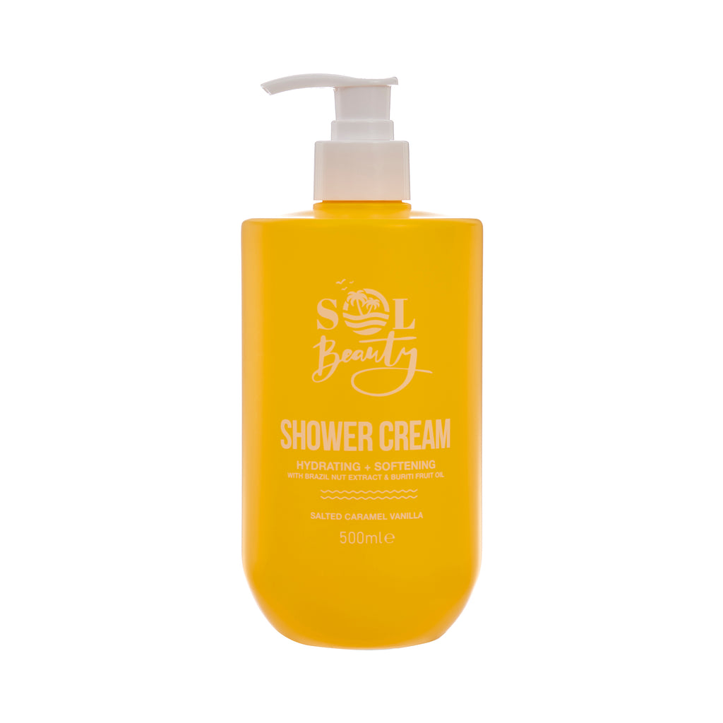 Sol Beauty Shower Cream Salted Caramel Vanilla Scent 500ml