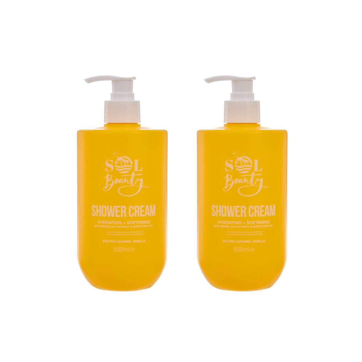 Sol Beauty Shower Cream Salted Caramel Vanilla Scent 500ml