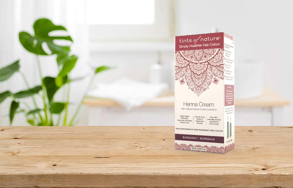 Tints of Nature Henna Cream Semi-Permanent Hair Colour - Burgundy
