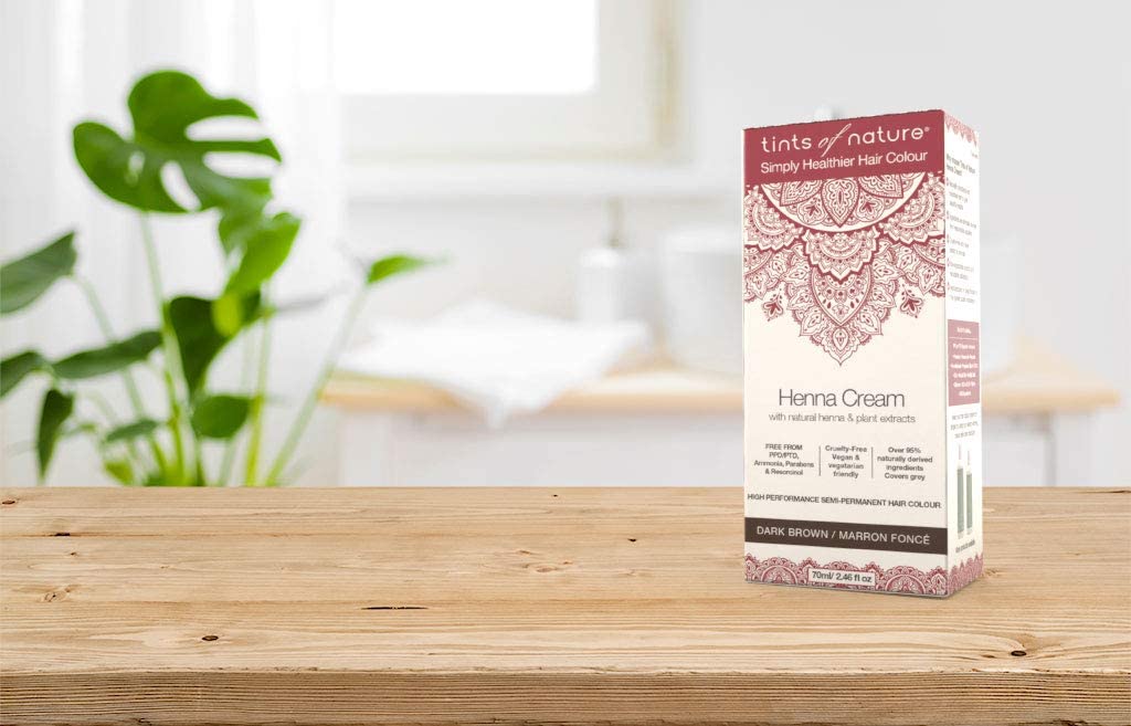 Tints of Nature Henna Cream Semi-Permanent Hair Colour - Dark Brown