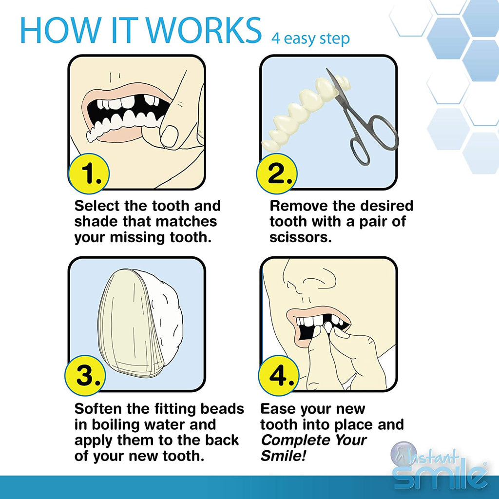 Instant Smile Temporary Tooth Replacement Kit