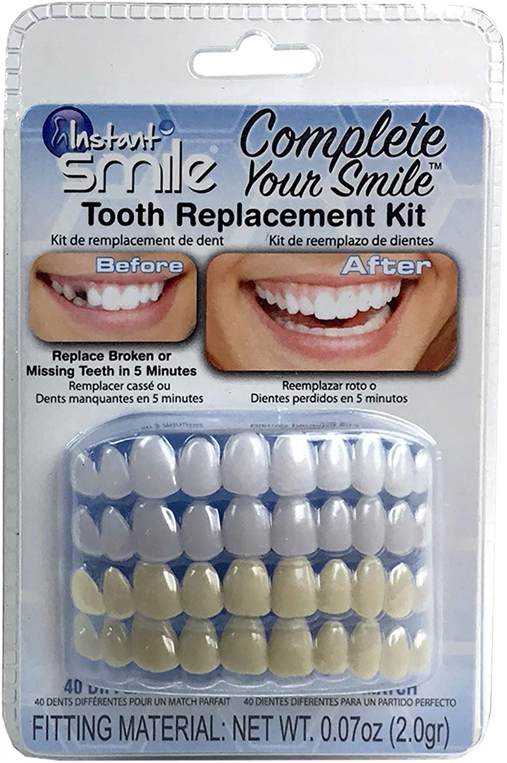 Instant Smile Temporary Tooth Replacement Kit