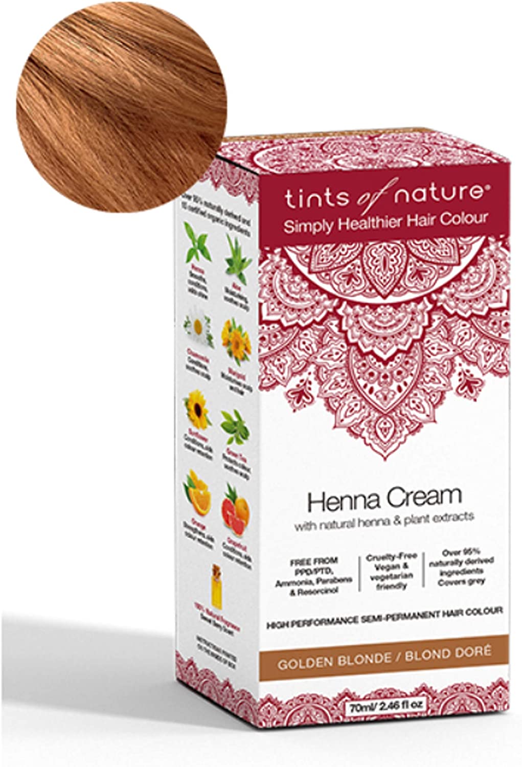 Tints of Nature Henna Cream Semi-Permanent Hair Colour - Golden Blonde