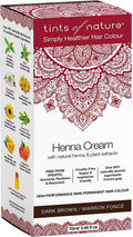 Tints of Nature Henna Cream Semi-Permanent Hair Colour - Dark Brown