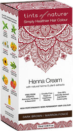 Tints of Nature Henna Cream Semi-Permanent Hair Colour - Dark Brown