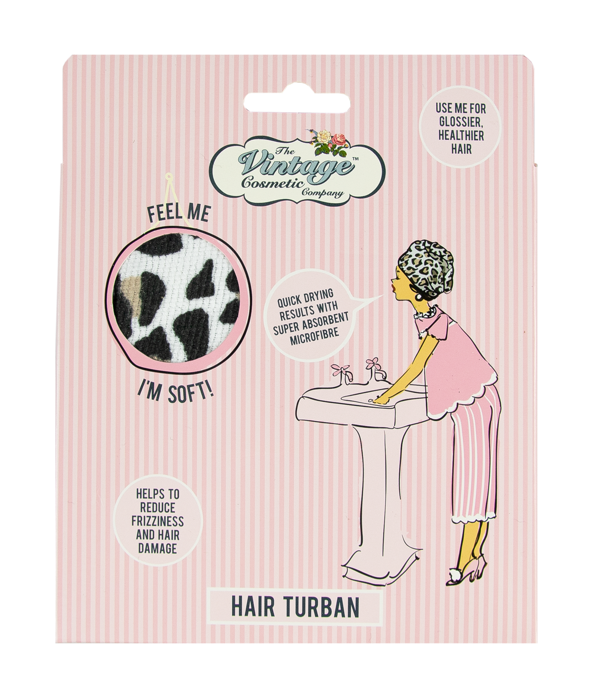 The Vintage Cosmetic Company Hair Turban - Leopard Print