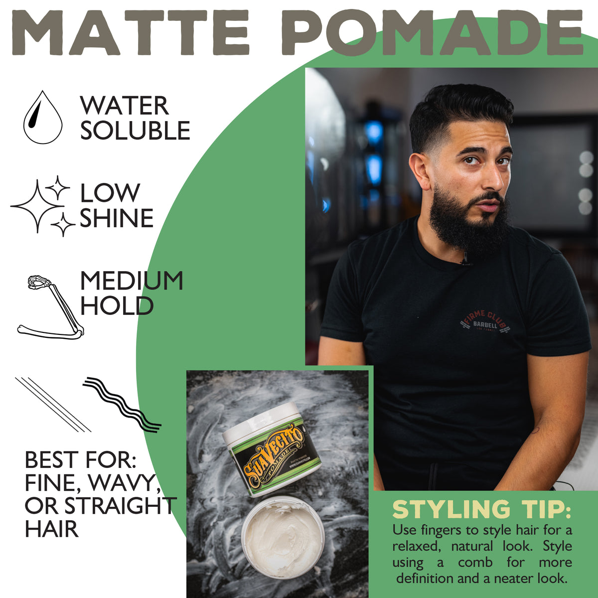 Suavecito Pomade Matte (Shine-Free) Formula 113g