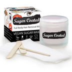Sugar Coated Full Body Hair Removal Kit Vegan Sugar Wax 250g