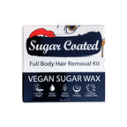 Sugar Coated Full Body Hair Removal Kit Vegan Sugar Wax 250g