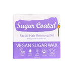 Sugar Coated Facial Hair Removal Kit Vegan Sugar Wax 200g
